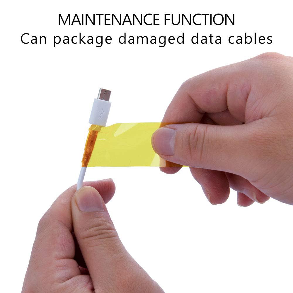 Heat Tape for Sublimation, 2 Rolls 0.5 Inch x 108Ft Polyimide Heat Resistant Tape, High Temp Thermal Tape for Heat Press Soldering, No Residue Heat Transfer Tape for Circuit Board 3D Printing 10MM