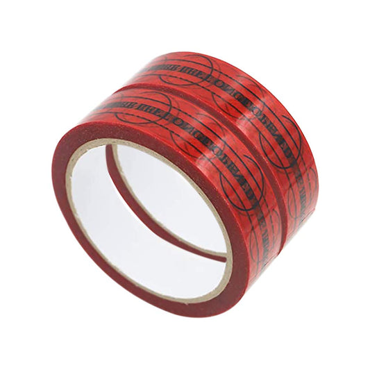 Solitary Walker 2 Rolls Tamper Proof Security Seal Tapes Complete Transfer 1 Inch x 55 Yards Resistant Ultra-Thick Safety Stickers Labels Seals Prevent Opened Void Tape Red 1 inch x 2 volumes