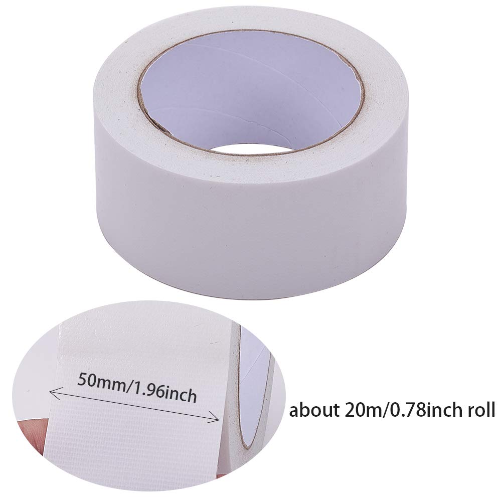 GORGECRAFT 2 Inch x 21 Yard Bookbinding Tape Cloth Book Repair Tape Cloth Library Book Repair Craft Tape for Bookbinders Sofa Cord, White