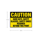 J. J. Keller Caution PPE Required Sign, 14"x 10"