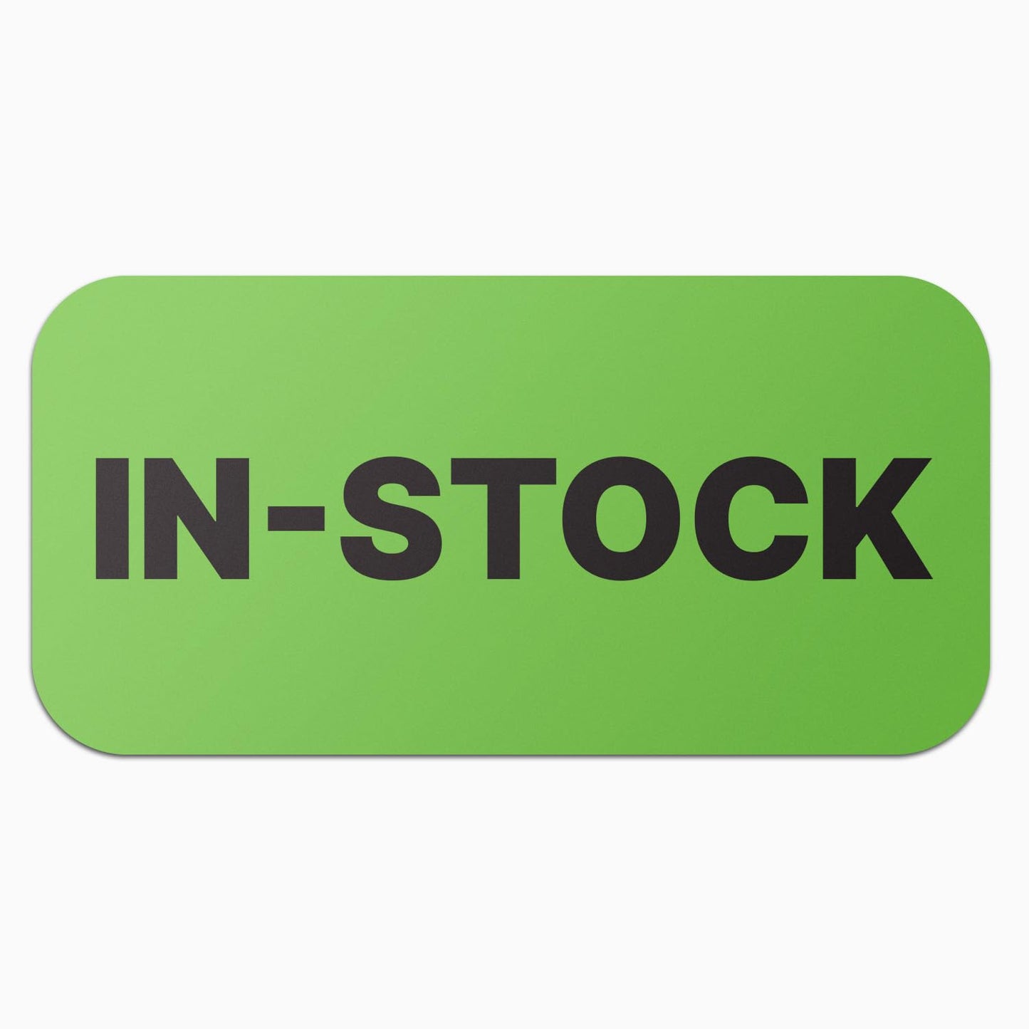 in-Stock Labels (2 x 1 inch, Green - 300 Labels) Clear & Bold in-Stock Signage Stickers for Keeping Inventory, Warehouse Organization & Shipping- Highly Visible