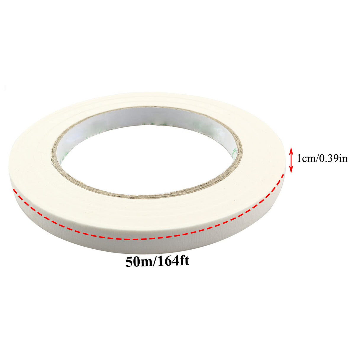 Diamond Painting Tape Dirtproof 50 Meter Length 10mm Width White Tape Diamond Painting Accessories Masking Tape Self Adhesive Edges Sticker 50mx10mm