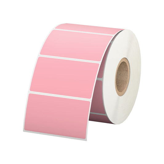 2.25" x 1.25" Pink Direct Thermal Labels, Replacement for Self-Adhesive Address Shipping Barcode Thermal Stickers, Compatible with Rollo & Zebra Thermal Label Printer(1 Roll, 1000 Labels) Pink 1 2.25" x 1.25" | 1 Roll