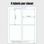 Chemical Safety Labels for Laser Printers, Waterproof Industrial Labels, 3.5 x 5 Inch, 200 Pack, Chemical Container & Workplace Safety Labels