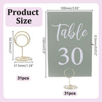 31Pcs Table Number Holders Wedding Table Numbers
