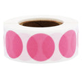 Pink 3/4" Inch Transparent Color Coding Labels, 500 Total Adhesive Stickers On A Roll, Ideal for Planners, Journals, Mailing Seals and Crafting Ideas Pink