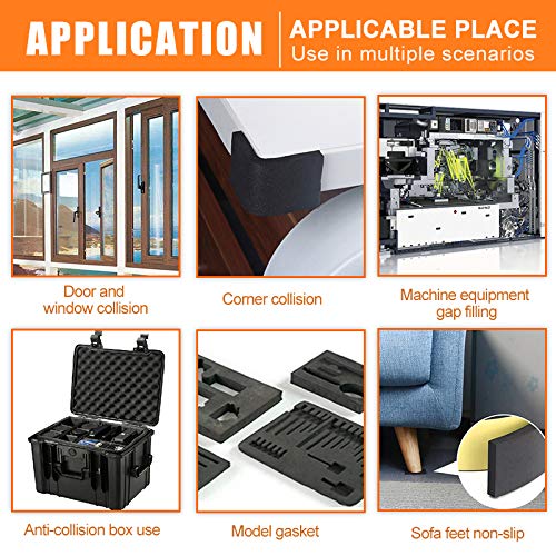 Foam Insulation Tape Adhesive High Density, Seal, Doors, Weatherstrip, Waterproof, Plumbing, HVAC, Windows, Pipes, Cooling, Air Conditioning, Weather Stripping, Craft Tape (33 Ft- 1/8" x 2") 33 Ft- 1/8" x 2"