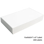 LLIKED 200 4x6 Fanfold Thermal Labels, Direct Thermal Shipping Labels 200 Labels