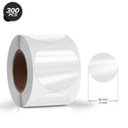 Clear Thermal Labels Vinyl 2 × 3 Inch & 2 Inch Bundled
