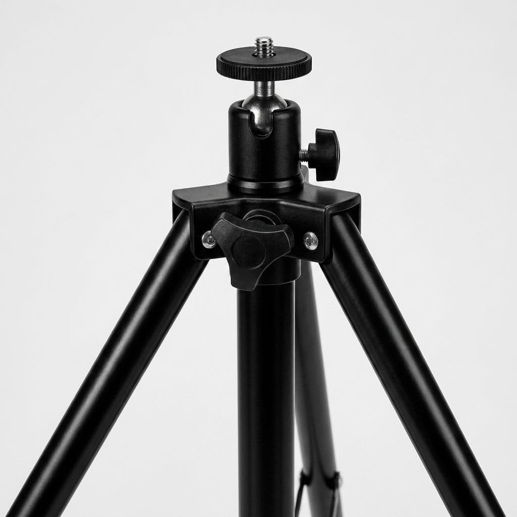Adjustable Tripod Stand For 3D Hologram Fan, Fits 11–19.7 Inch Hologram Fans, Compatible With 16.5 And 19.7 Inch, Height 26–66 Inch Display Stand For Storefront, Events, Trade Shows