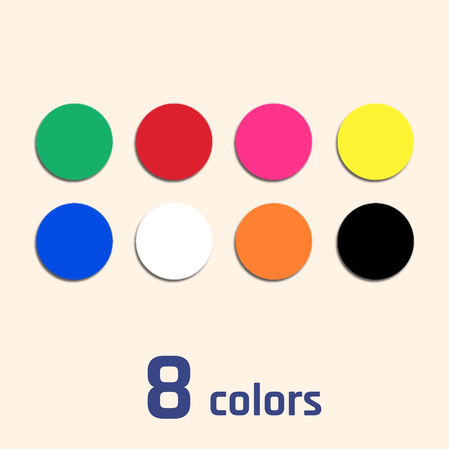 6000 Pack, 3/4" Colored Dot Stickers, Yard Sale Stickers - 8 Colors 6000 Pack