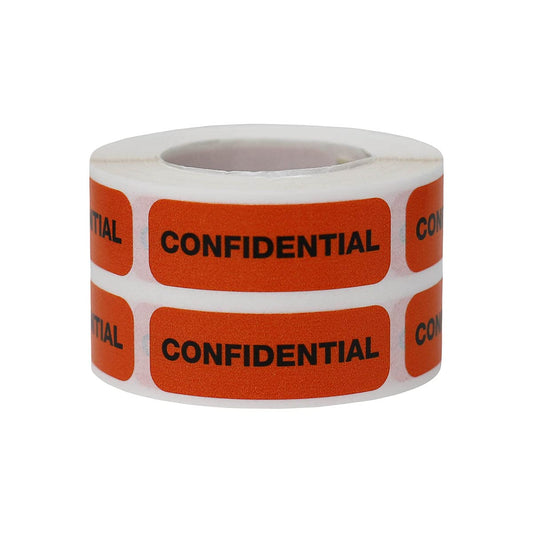 Confidential Medical Healthcare Labels, 0.5 x 1.5 Inch Rectangle, 500 Total Labels