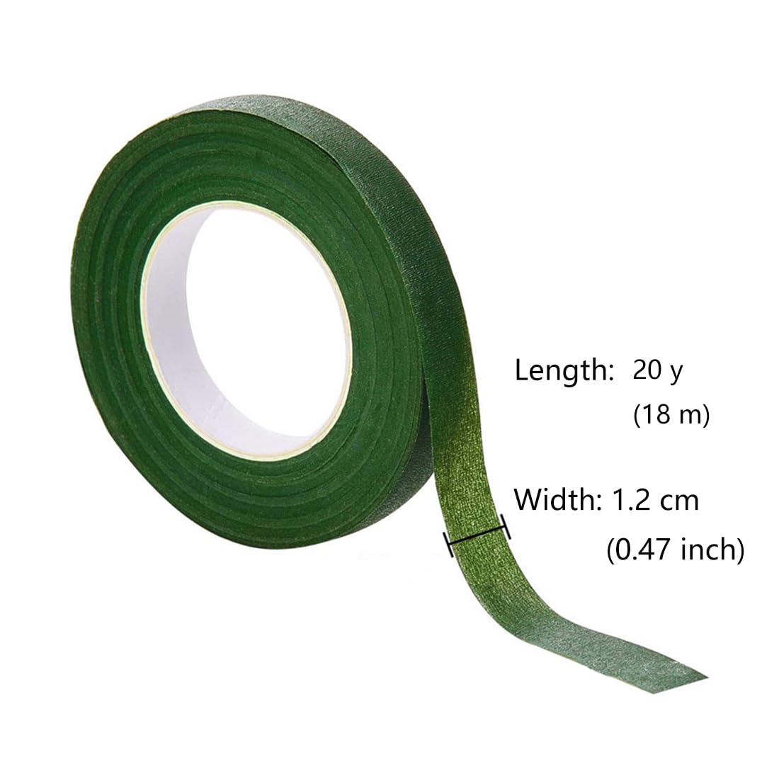 Juland 6 Rolls Floral Tape, 20 Yards Each in Blue/Dark Green/Lemon Yellow/Orange Yellow/Kakhi/Pink, with Stem Wires, Pearl Wristband, Pins & Thread for DIY Silk Flower Arranging