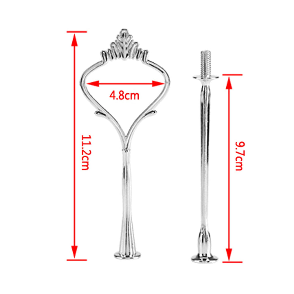 Sturdy 2 Tier Cake Stand Handle, 3 Set