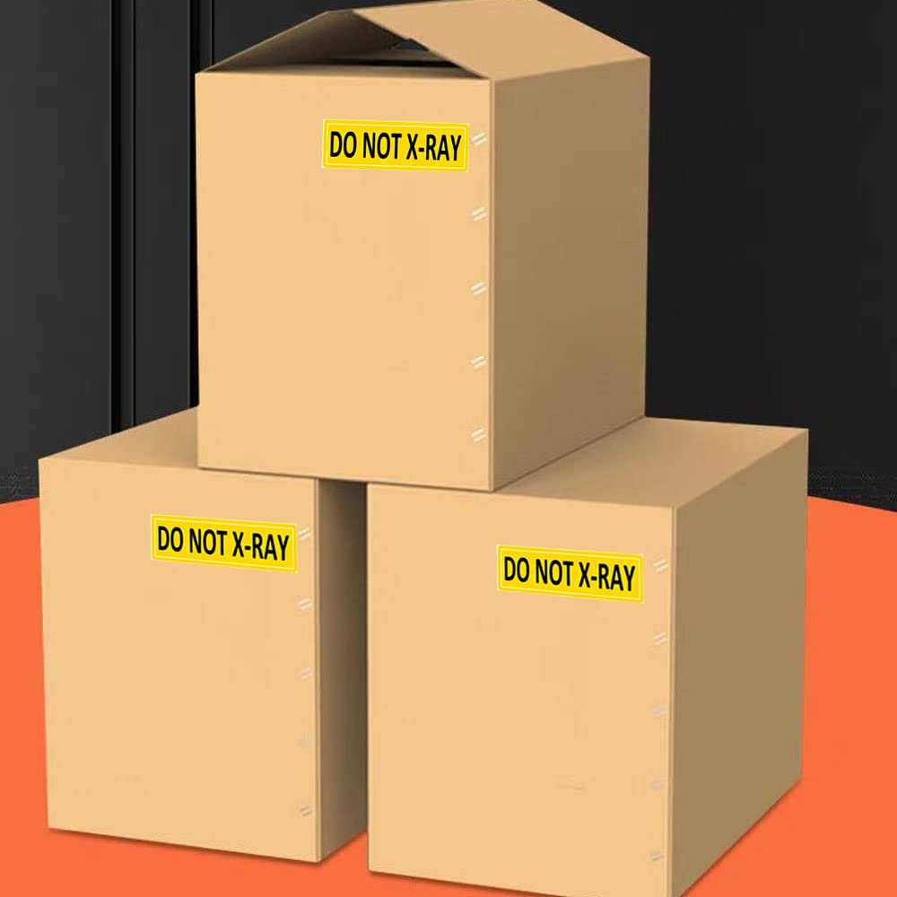 Do Not X_Ray Stickers Labels, 1 × 3 Inch Adhesive Warning Stickers for Shipping, Handling, Packing and Moving.(500 Pcs)