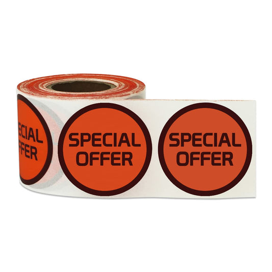 600 Special Stickers - 2 Rolls of 300 Special Labels - 1.5" Round Special Label Offers Price Point of Sale Pricing Stickers Inventory Control Grocery Retail Store Promotion Clearance Labels