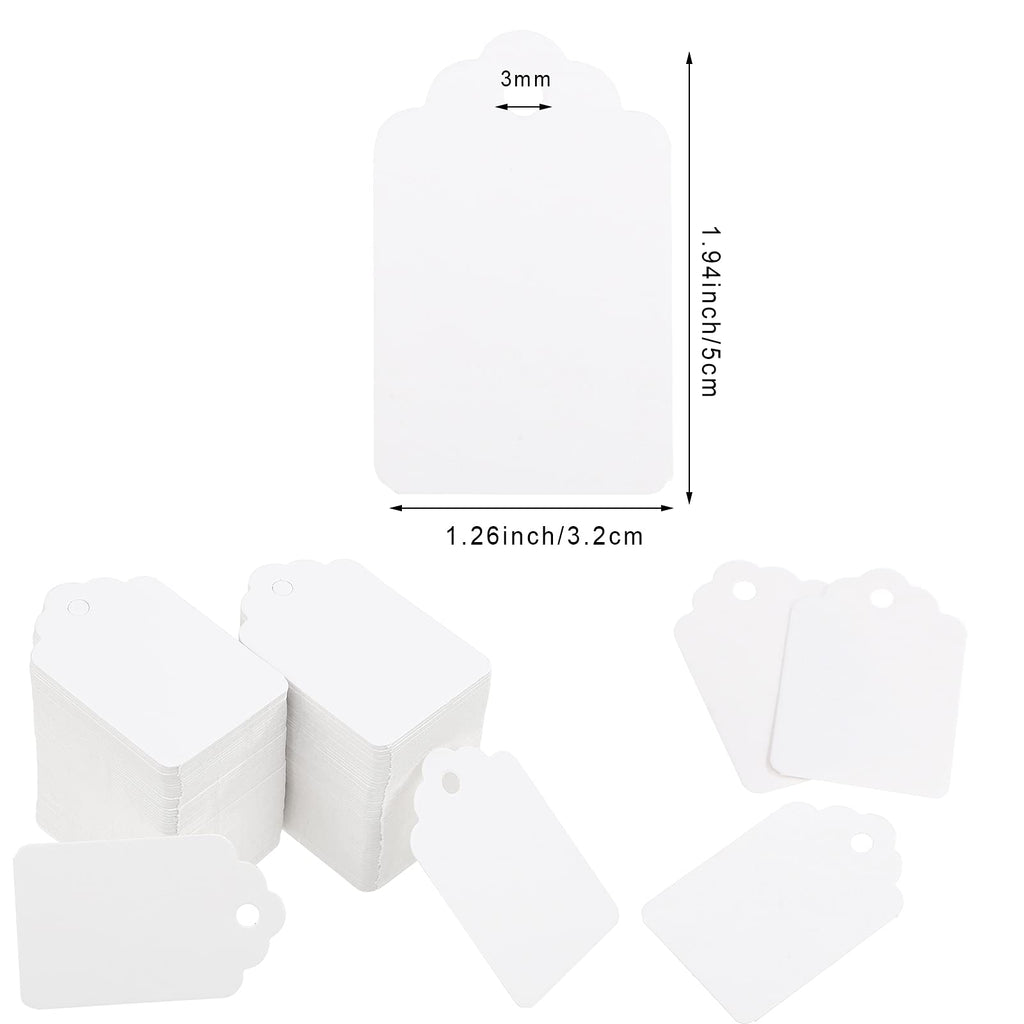 Honoson 2006 Pcs Clothing Price Tags Gun with Tags Set, Scalloped Blank