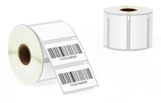 BETCKEY - Compatible DYMO 30334 (2-1/4" x 1-1/4") Multipurpose Barcode/FNSKU Labels, Perforated, Compatible with DYMO Labelwriter 450, 4XL, NOT Fit 550 & 5XL [2 Rolls/2000 Labels] 02-rolls (2000 Labels)