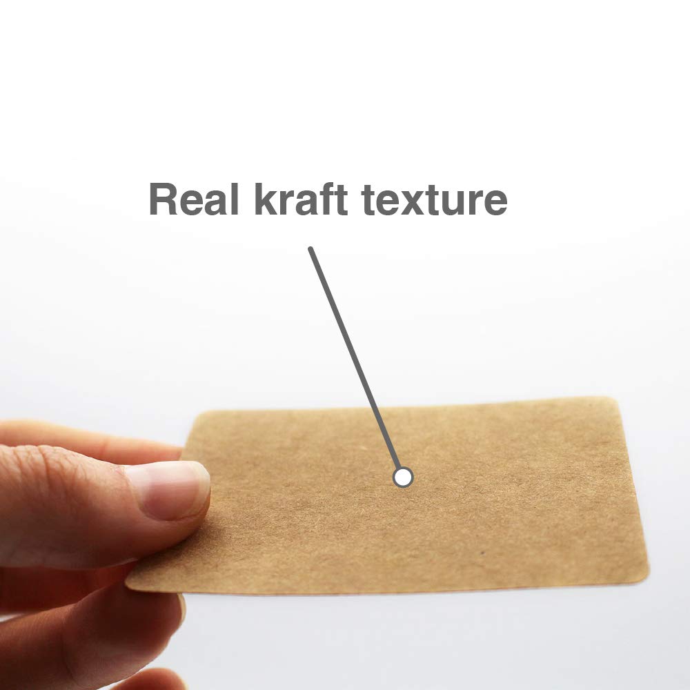 ChromaLabel all-purpose kraft rectangle labels, 2 x 3 inches, 250 labels per dispenser box, suitable for various labeling needs