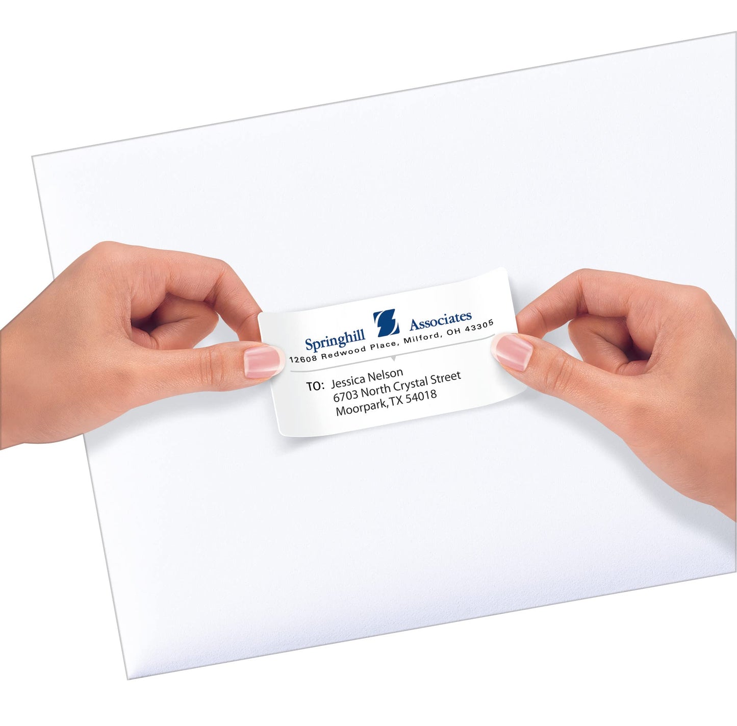 Avery Repositionable Printable Shipping Labels with Sure Feed, 2" x 4", White, 250 Blank Mailing Labels (58163) 2 in. X 4 in. 1