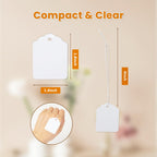 500 Pcs Goefun 1.8x1.4-inch White Price Tags with String Attached 500