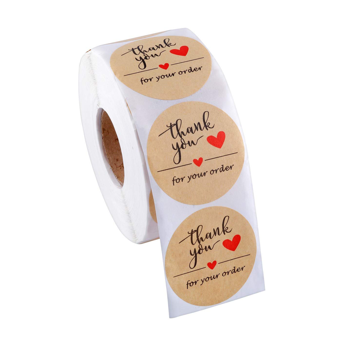 Lpraer 1000Pcs 2" Thank You for Your Order Stickers Roll Retro Adhesive Thank You Label for Packaging,Small Business,Envelopes,Cards,Letters,Boxes Thank You for Your Order (2 Inch 1000 Labels)