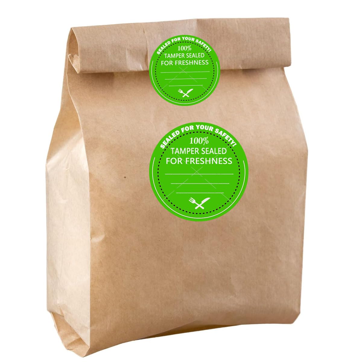 Food Delivery Tamper Evident Stickers,Tamper-Evident Sealed Freshness Labels 2 inch Round Tamper Evident Food Package Stickers for Safe Food Delivery Food Containers Bags（500 Pcs）