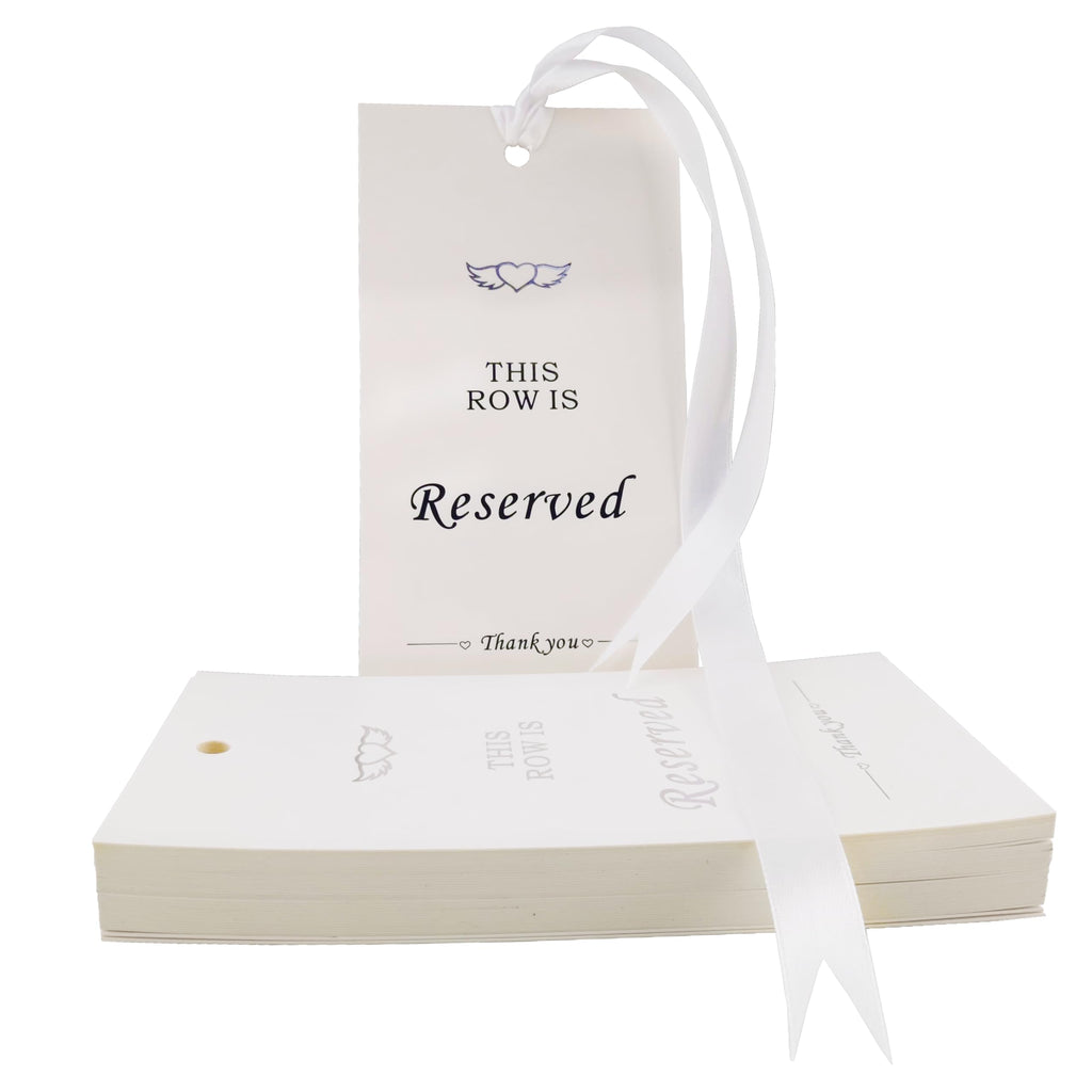 Reserved Seating Signs for Wedding Chairs, 20PCS