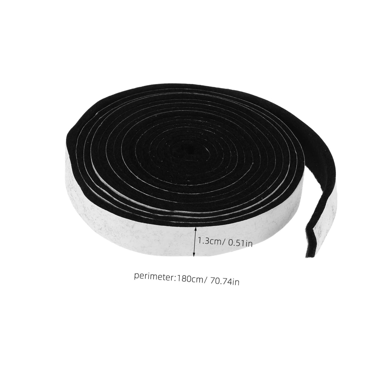 Flame Retardant Seal Tape for Doors and Windows High Density Self-Adhesive Weather Stripping Insulation Foam Strip Fire Resistant Gasket for BBQ Grills and Ovens 70.86 X 0.51 in
