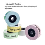 Label Maker Tape, Pink Continuous Paper Label Printer Tape Roll Waterproof Self-Adhesive Labels Tape Refills for HP1 Label Maker DIY Labeling Tape Replacement Labels 0.42 inch x 21' (2PCS)