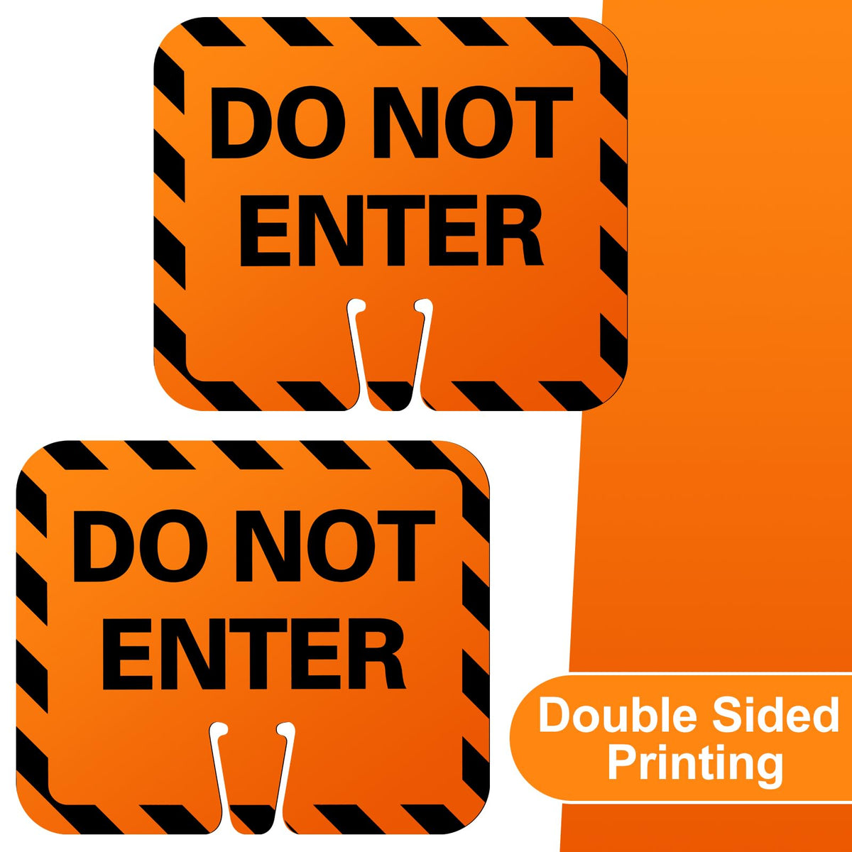 Copkim 6 Pcs Plastic Signs Bulk, 10.4" x 12.6", Do Not Enter