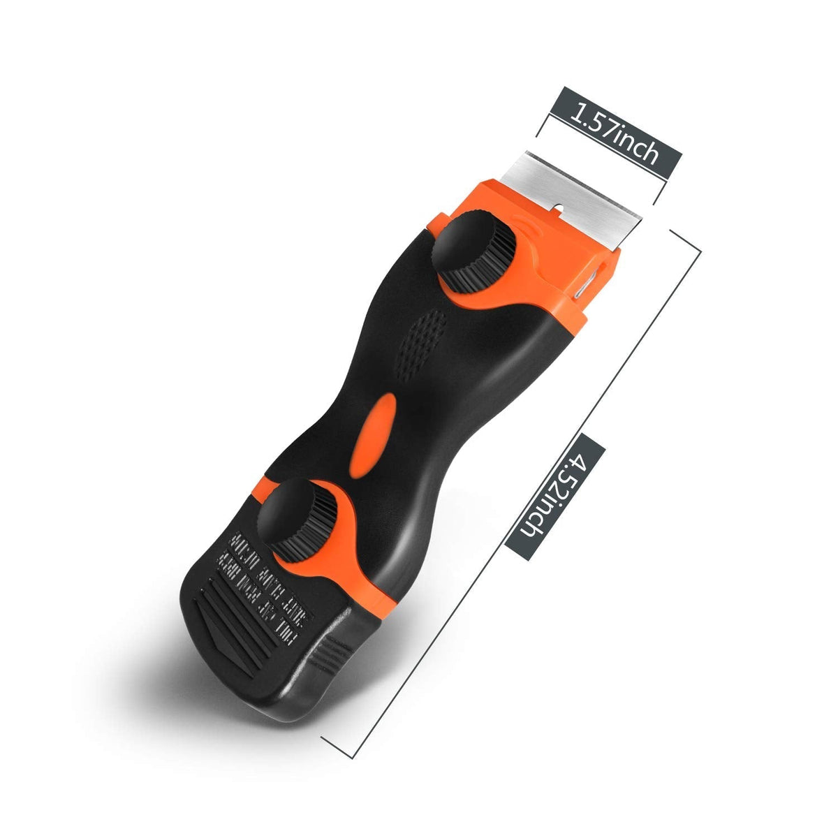 Kapoua double edge razor blade scraper with 30 replacement blades, ideal for removing stickers, decals, and window tint from surfaces.
