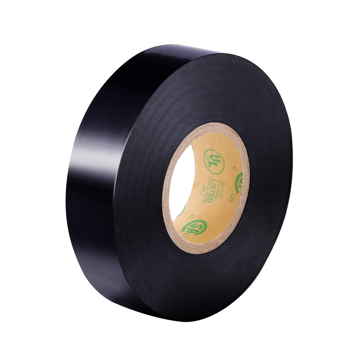 Lichamp 10-Pack Black Electrical Tape Waterproof, 3/4 in x 66ft, Industrial Grade UL/CSA Listed High Temp Electrical Tape Electric Super Vinyl 3/4 inch