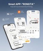 Rongta Bluetooth Thermal Shipping Label Printer for Small Business