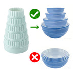 Plus tard 16-Piece Pyrex Bowl Stacker Rings, 2 Display Sets
