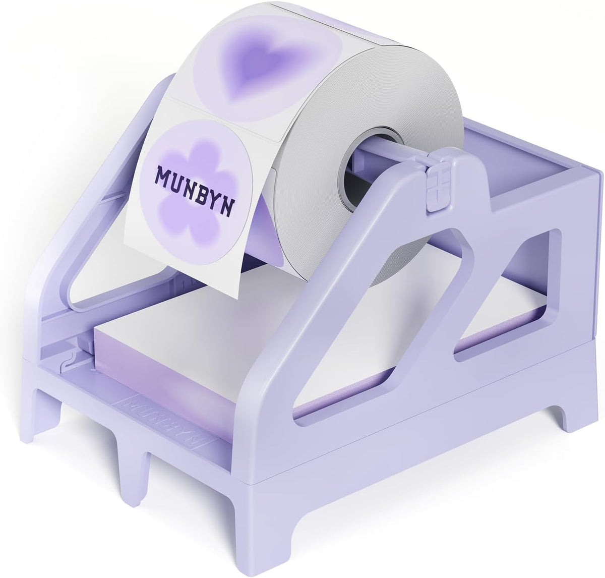 ILH01 Label Holder Purple+2" Circle Thermal Labels 750 Labels/Roll