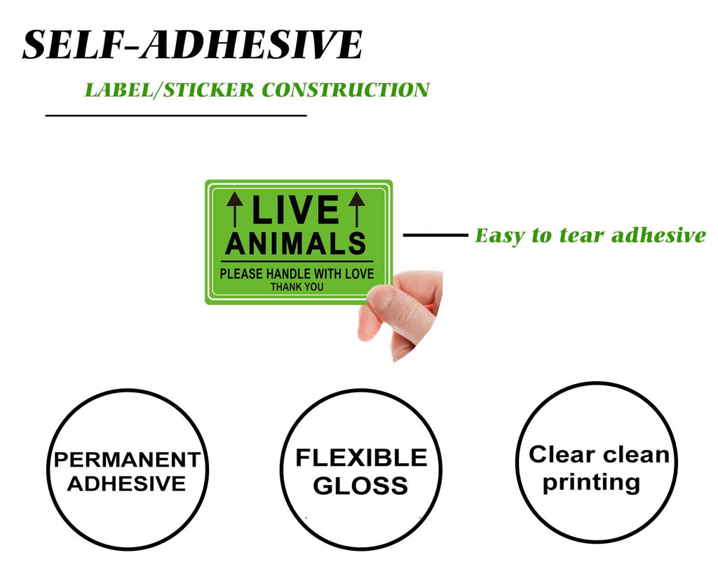 Live Animals Shipping Stickers for Pet Crate Airline Cargo Labels 250Pcs