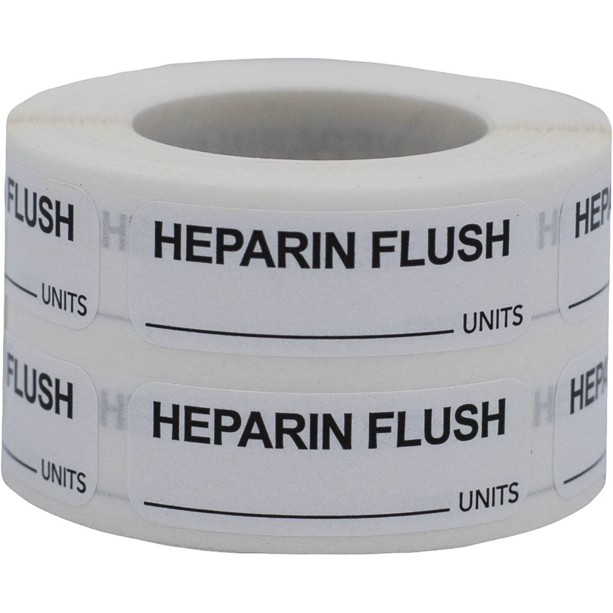 Heparin Flush Veterinary Labels .5 x 1.5 Inch 500 Total Stickers