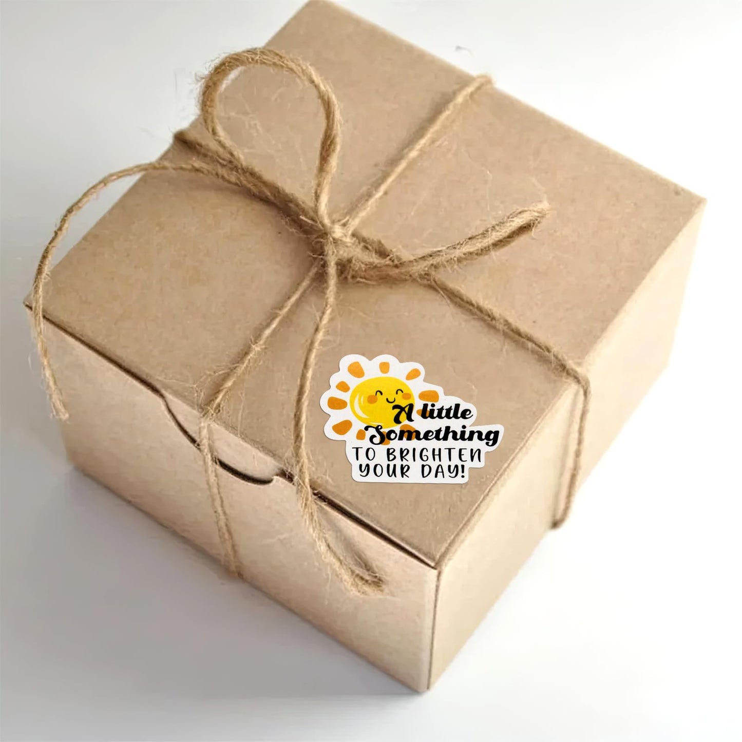 Cute Small Business Stickers - 100 PCS A Little Something to Brighten Your Day Thank You Packaging for Shops