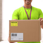 ChromaLabel Partial Box Shipping Labels, 2 x 3 Inch Yellow, 250/Roll 2" x 3"