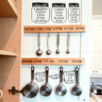 Kitchen Measurement Stickers Measuring Decals Cup Labels Vinyl Wall Cabinet