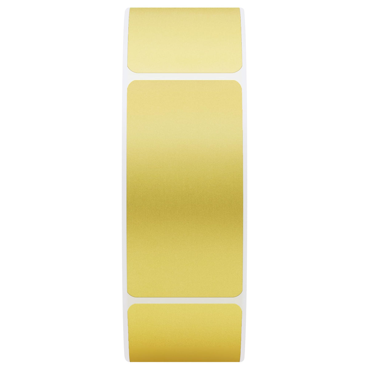 Hybsk 1x2 Inch Gold Color-Coding Labels Rectangle Inventory Organizer Identification Sticker 500 Labels Per Roll (1"x2", Gold) (Pack of 3) 1"x2" (Pack of 3)