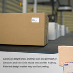 BETCKEY - Replace for DYMO 30347 (1" x 1-1/2") Book Spine Labels [10 Rolls] 10-rolls (7500 Labels)