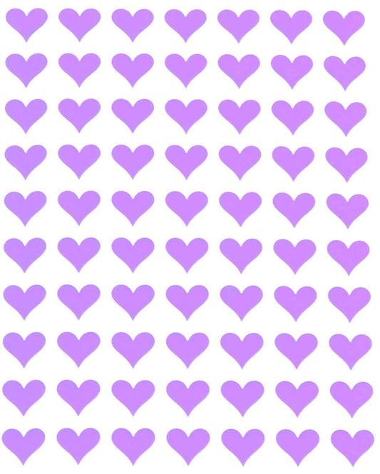 Royal Green Colored Decorative & Cute Heart Stickers - Scrapbooking Stickers, Packaging Stickers, Arts & Crafts Decorative Sticker Labels for Scrapbooks & More - 0.5 inch, 350-Pack (Pastel Purple) Pastel Purple