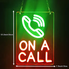 On A Call Neon Sign,On a Call Sign for Office,Do Not Disturb Neon Light Sign for Office Desk,Meeting,Studio,Game Room Decor Gifts ON A CALL +GREEN RED