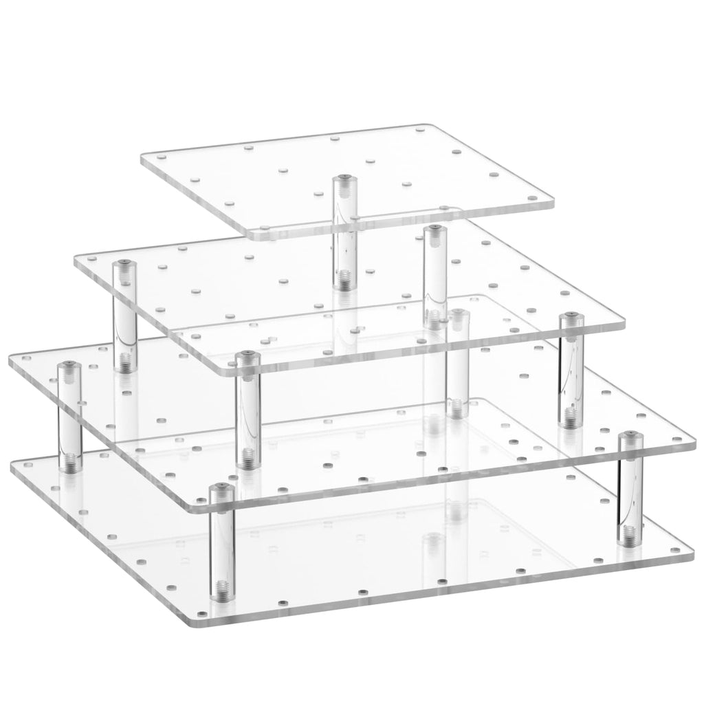 Clear Acrylic Cake Pop Stand Lollipop Display Holder Tower 56 Hole 3 Tiered Candy Tree for Party Decorating Wedding Events Supplies 10 in