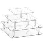 Clear Acrylic Cake Pop Stand Lollipop Display Holder Tower 56 Hole 3 Tiered Candy Tree for Party Decorating Wedding Events Supplies 10 in