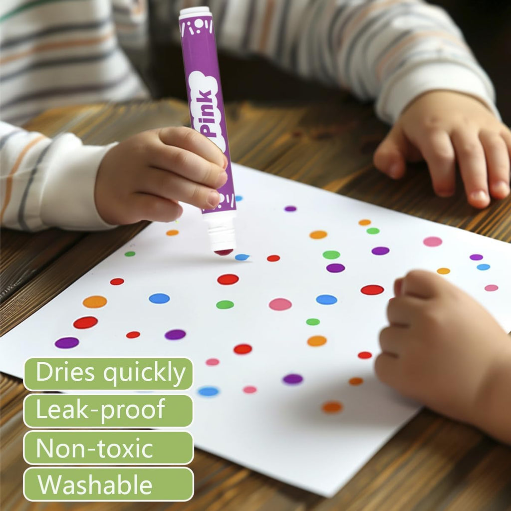 24 Color Dot Markers for Kids Washable Bingo Markers Dot Paint Marker Set small 24