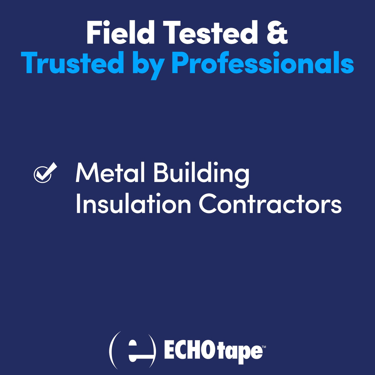 ECHOtape FS-G7739 | All Weather Lamtec EHP VR-R Plus Facing Tape | Metal Building Insulation Tape | White Seam and Repair Tape | Cold Weather Acrylic Adhesive | Contractor Tape | 2.83 in x 50 yds 2.83 in x 50 yds / 72mm x 45.72m