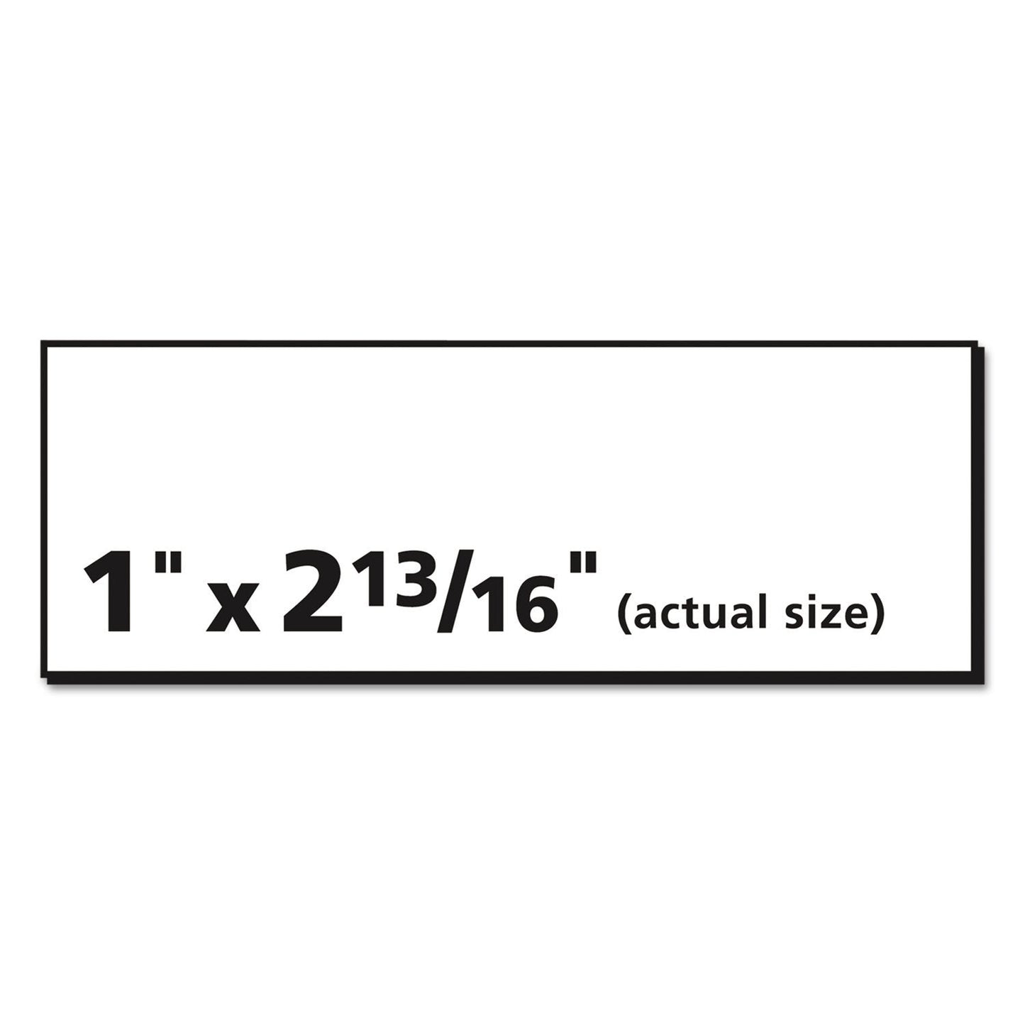 Avery Address Labels for Copiers, 1" x 2-13/16", 2,310 Matte Frosted Clear Labels (5311)